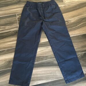 Club Monaco Elasticated Waist Navy Pants